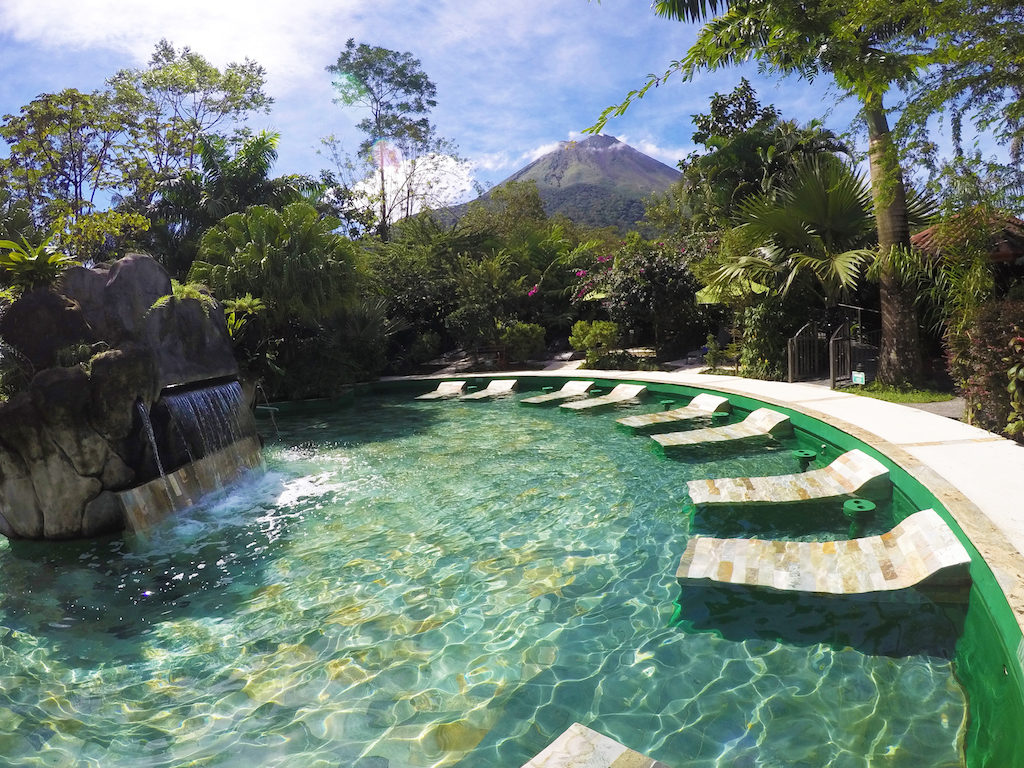 Paradise Hot Springs stone beds.